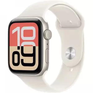 Apple Watch SE 3 (2025) 40mm, Starlight Aluminum, Starlight Sport Band, M/L